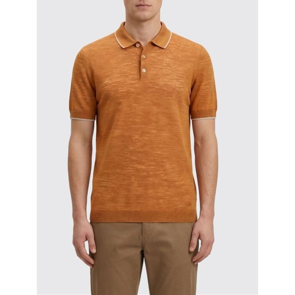 Brooksfield Polo Shirt Men Orange